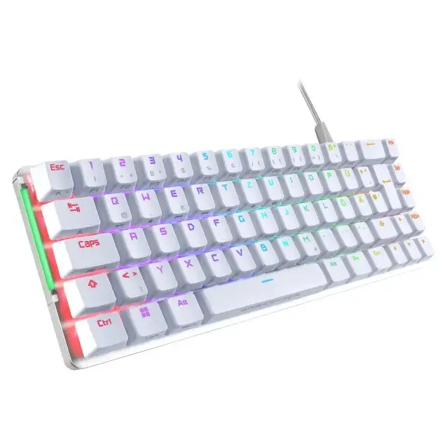 Tastiera Gaming Asus Meccanica Rog Falchion Ace Rgb Nx Red Usb "white" Switch Red 90mp0346-bkia10