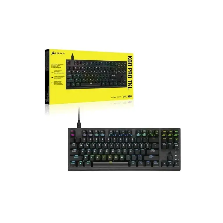 Tastiera Gaming Corsair K60 Rgb Pro Tkl Usb Opx Keyswitch Switch Red Ch-911d01a-it