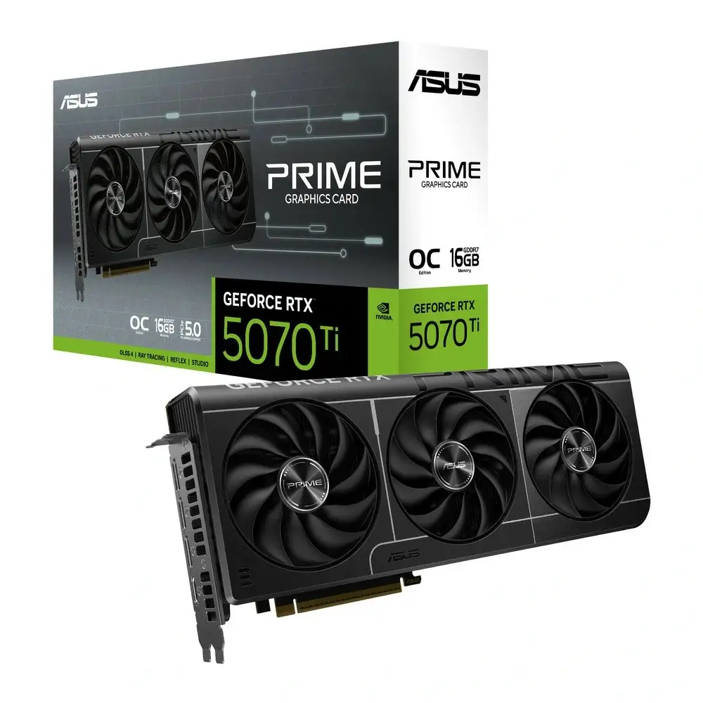Svga Asus Prime Rtx5070ti 16g Oc 16gb Ddr7 Dlss 4 Pcie 4.0 Hdmi Dp 90yv0mf0-m0na00