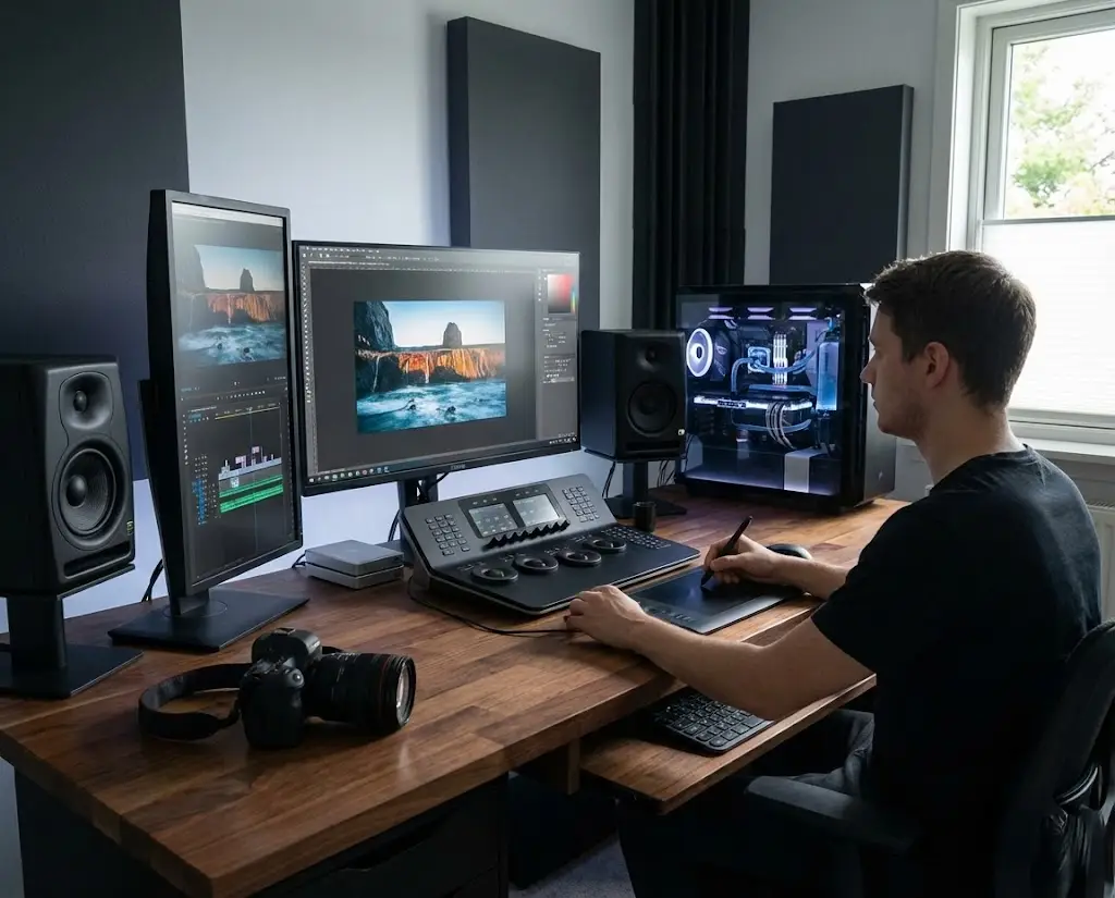 workstation photo e video editor