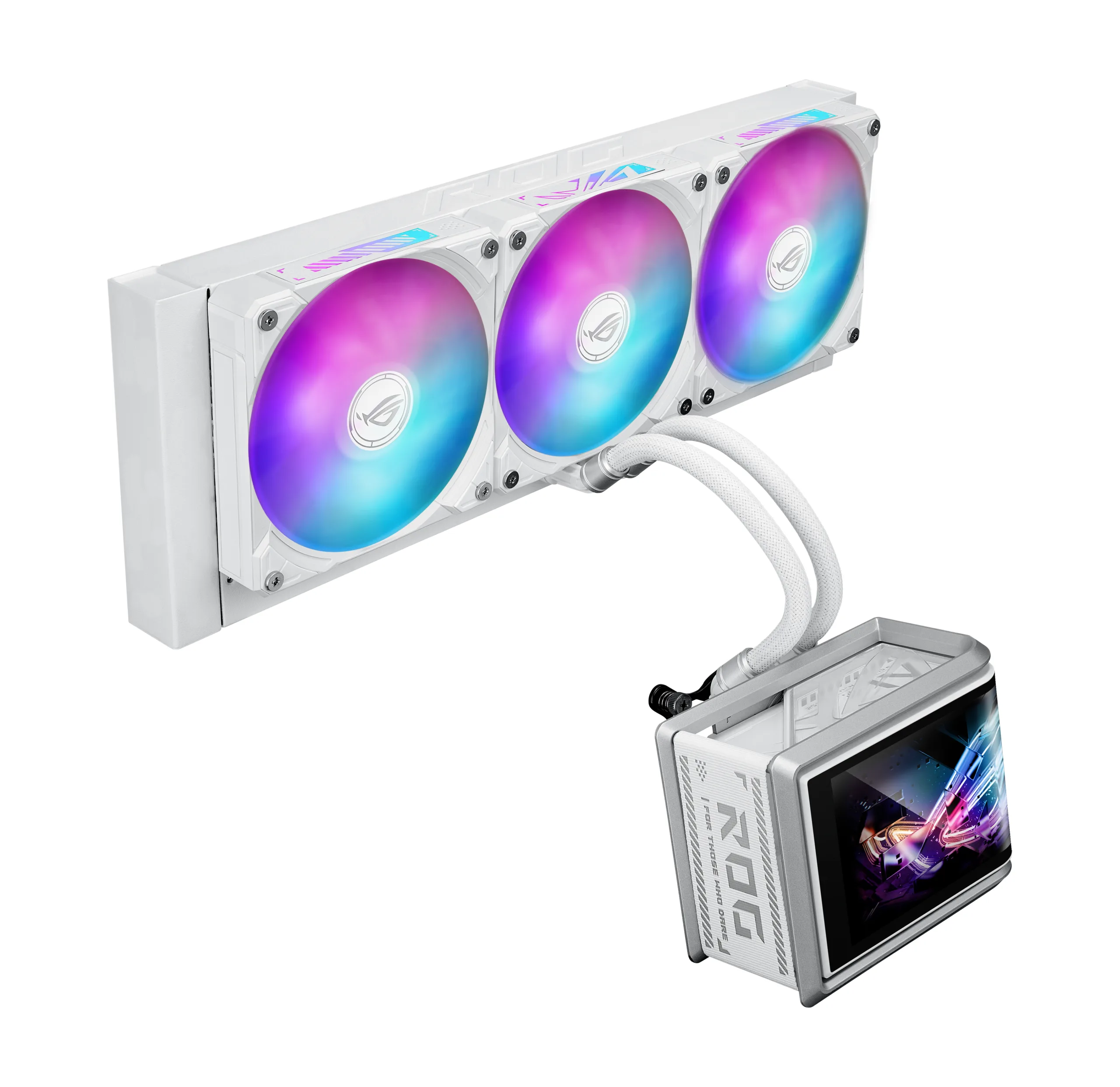 ASUS ROG Ryuo IV SLC 360 ARGB White Edition Processore Raffreddatore di liquidi tutto in uno 12 cm Bianco