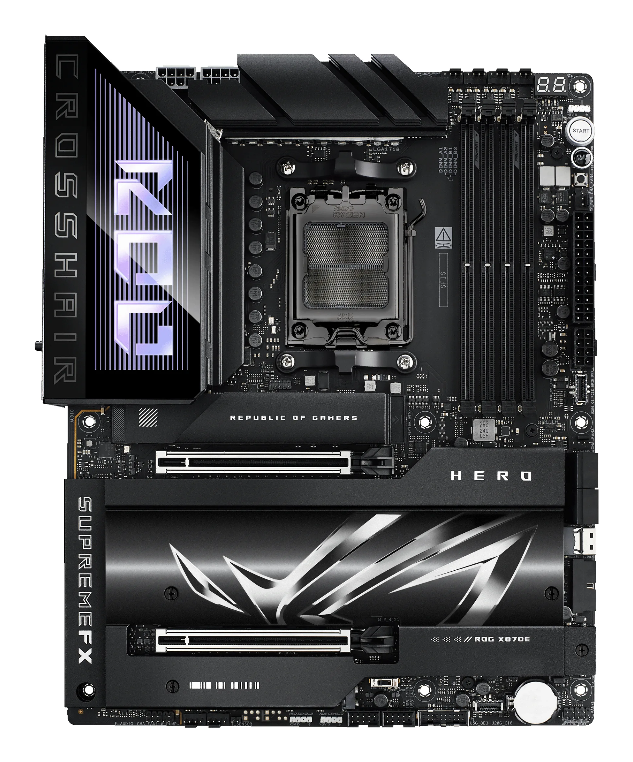 ASUS ROG CROSSHAIR X870E HERO AMD X870E Socket AM5 ATX
