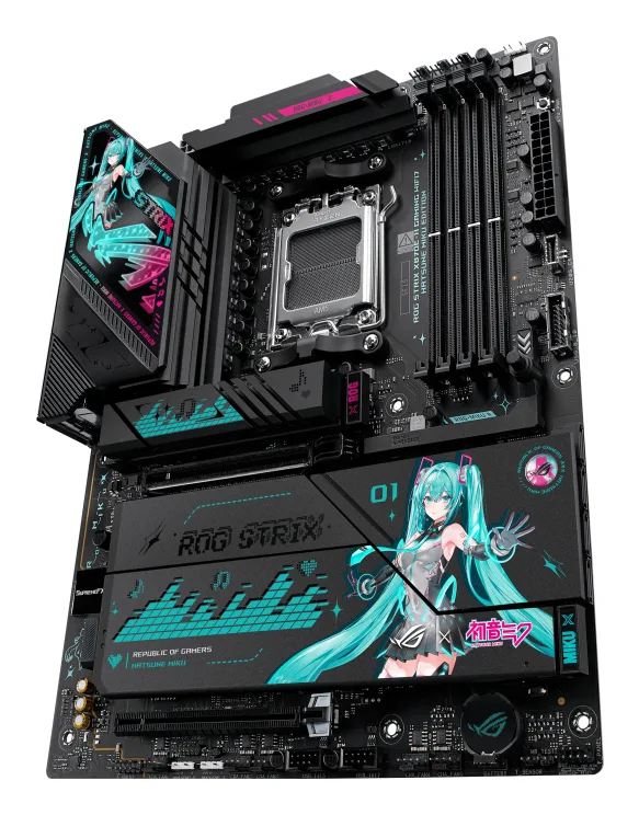 ASUS ROG STRIX X870E H GAMING WIFI7 HATSUNE MIKU EDITION AMD X870E Socket AM5 ATX
