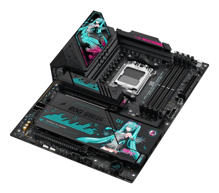 ASUS ROG STRIX X870E H GAMING WIFI7 HATSUNE MIKU EDITION AMD X870E Socket AM5 ATX