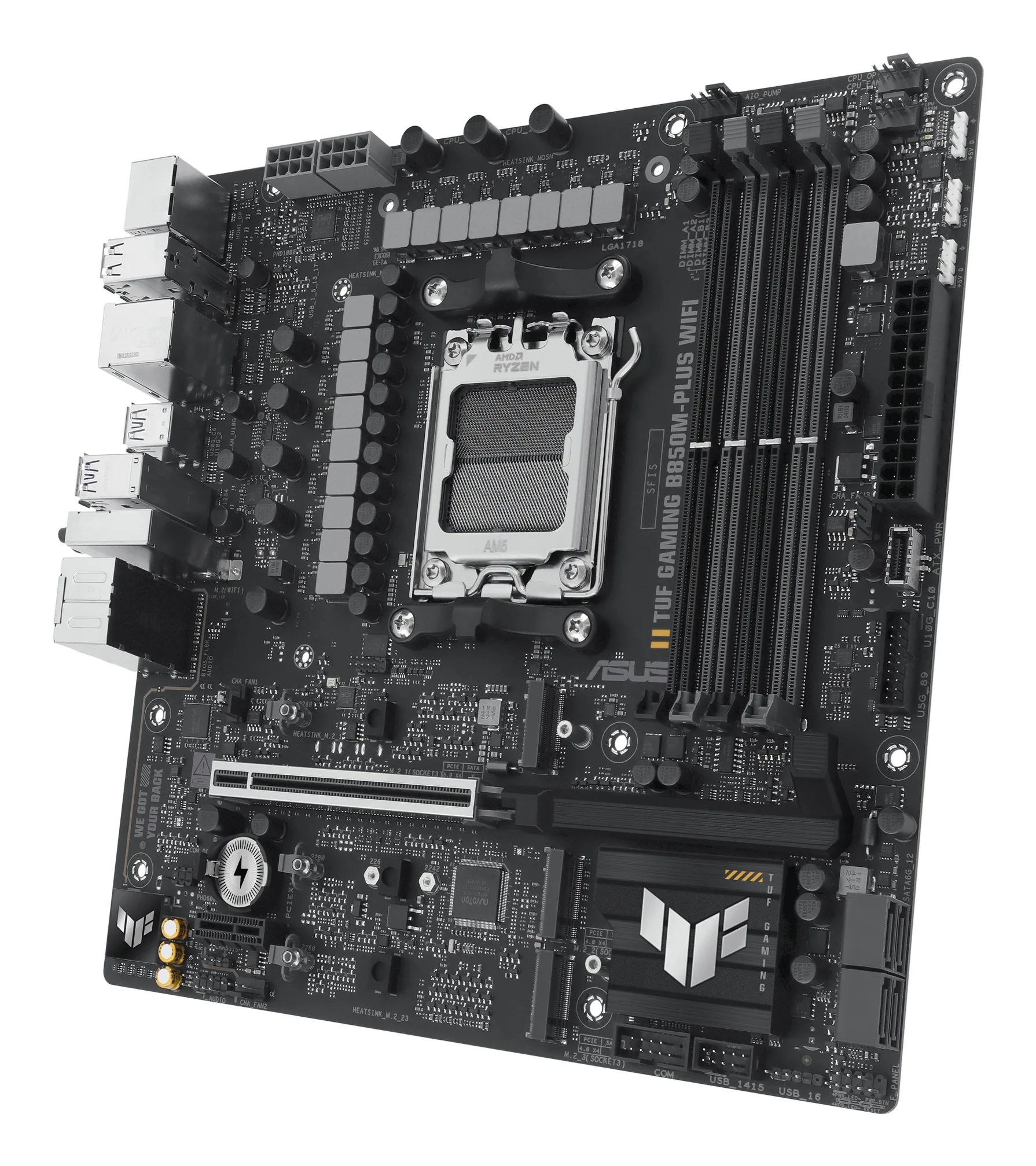 ASUS TUF GAMING B850M PLUS WIFI AMD B850 Socket AM5 micro ATX