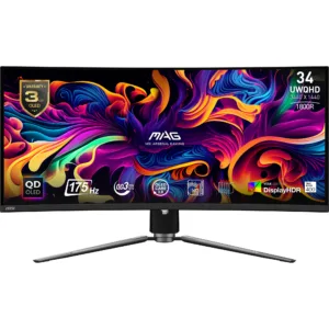 MSI MAG 341CQP QD OLED Monitor PC 86,4 cm (34") 3440 x 1440 Pixel UltraWide Quad HD Nero