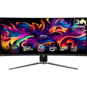 MSI MPG 341CQPX QD OLED Monitor PC 86,4 cm (34") 3440 x 1440 Pixel UltraWide Quad HD Nero