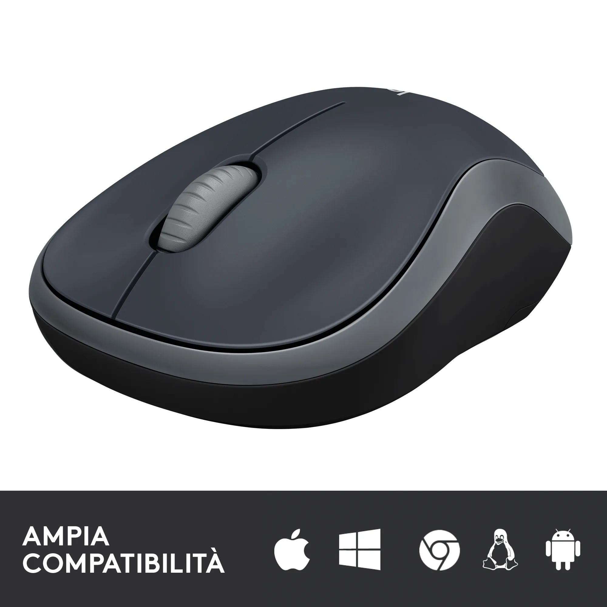 Logitech M185 mouse wireless (nero)