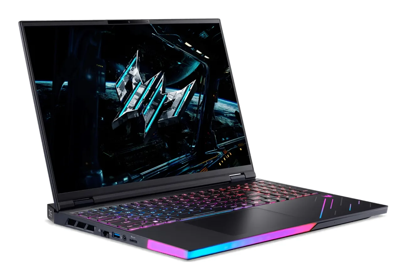 Acer Predator PH16 73 98RF Intel Core Ultra 9 275HX Computer portatile 40,6 cm (16") WQXGA 64 GB DDR5 SDRAM 3 TB SSD NVIDIA GeForce RTX 5090 Wi Fi 7 (802.11be) Windows 11 Home Italiano Nero