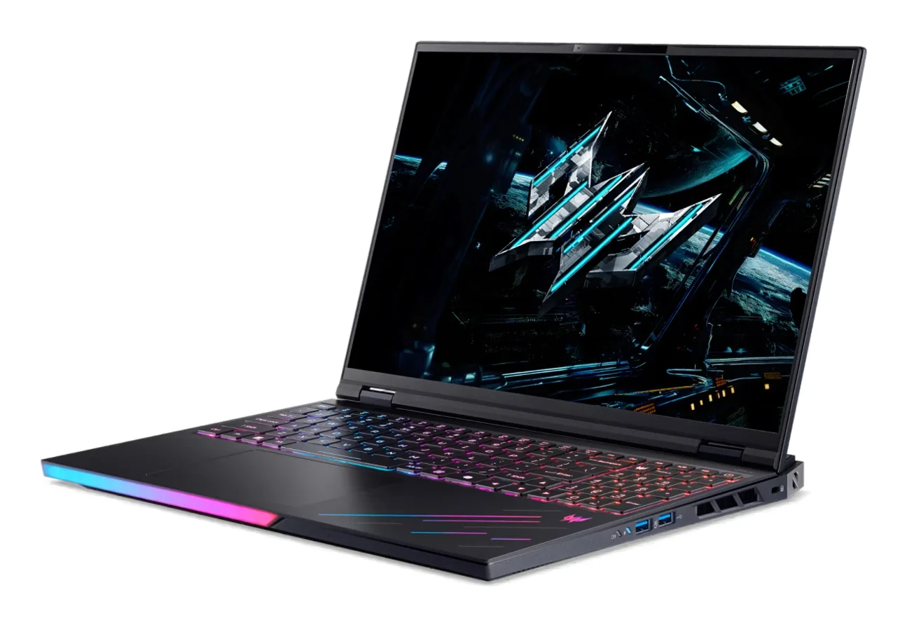 Acer Predator PH16 73 98RF Intel Core Ultra 9 275HX Computer portatile 40,6 cm (16") WQXGA 64 GB DDR5 SDRAM 3 TB SSD NVIDIA GeForce RTX 5090 Wi Fi 7 (802.11be) Windows 11 Home Italiano Nero