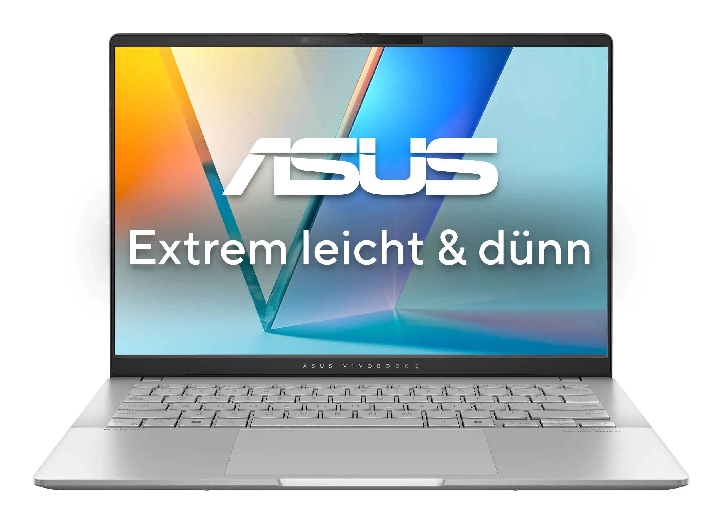 ASUS Vivobook S14 M5406KA QD015W AMD Ryzen AI 5 340 Computer portatile 35,6 cm (14") WUXGA 16 GB LPDDR5x SDRAM 512 GB SSD Wi Fi 6E (802.11ax) Windows 11 Home Tedesco Argento