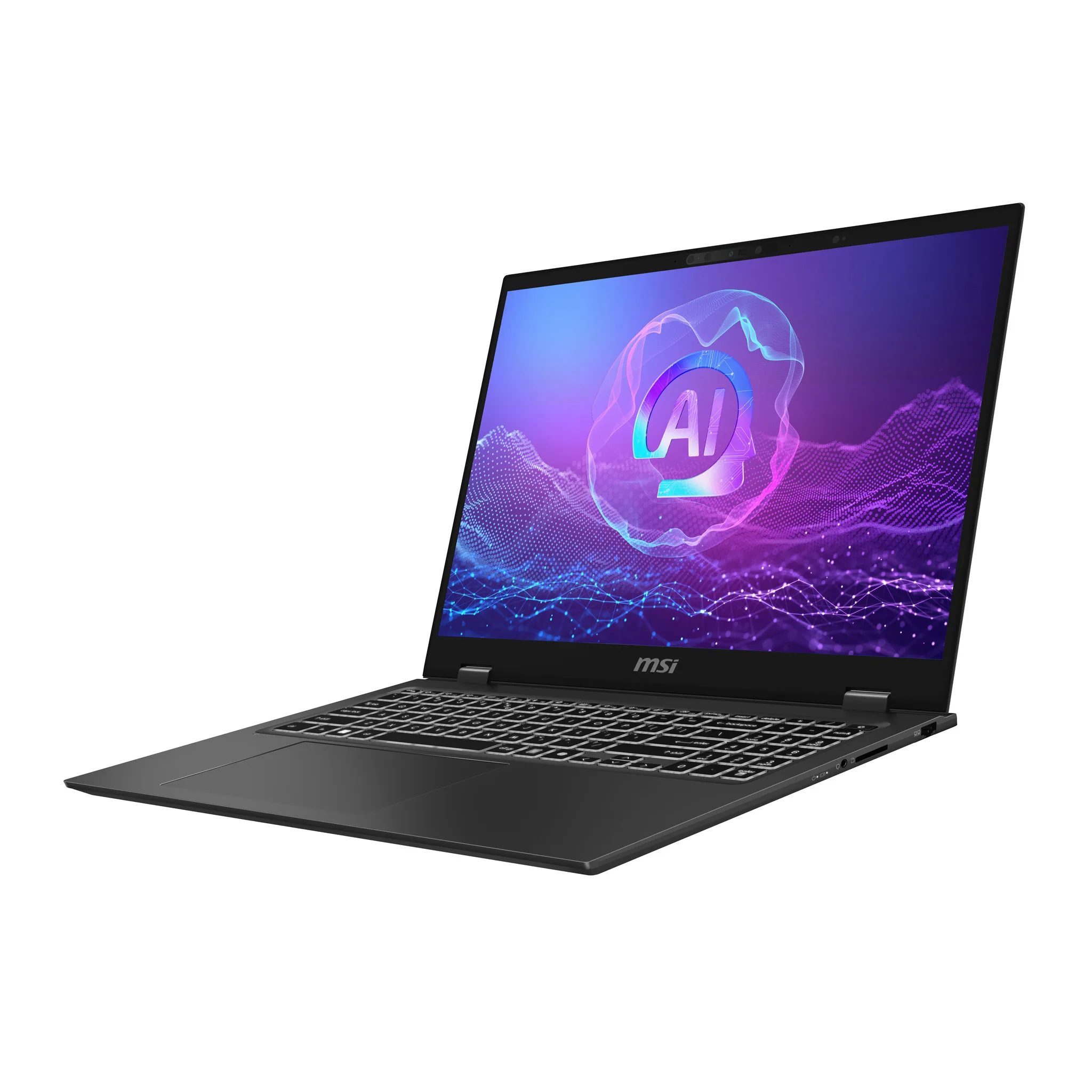 MSI PrestigePro 16 AI B2HVEG 255IT Intel Core Ultra 7 255H Computer portatile 40,6 cm (16") Quad HD+ 32 GB LPDDR5x SDRAM 1 TB SSD NVIDIA GeForce RTX 4050 Wi Fi 7 (802.11be) Windows 11 Home Grigio