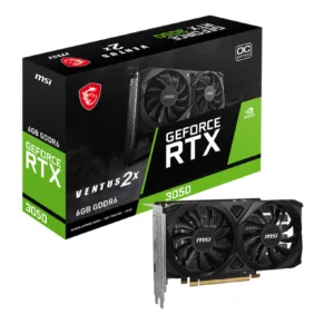 MSI VENTUS GeForce RTX 3050 2X E 6G OC NVIDIA 6 GB GDDR6