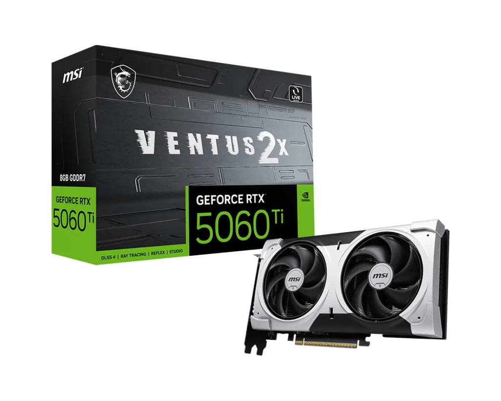 MSI GeForce RTX 5060 Ti 8G VENTUS 2X PLUS NVIDIA 8 GB GDDR7