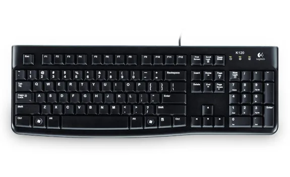 Logitech Keyboard K120 for Business tastiera Ufficio USB QWERTY Italiano Nero